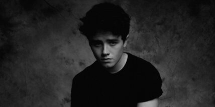 Griffin McIntyre portrait in black and white