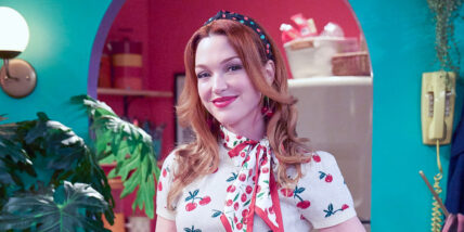 Jennifer Stone on set of Wizards Beyond Waverly Place