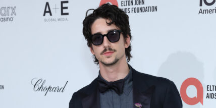 Milo Manheim wears sunglasses at Elton John Oscars Party