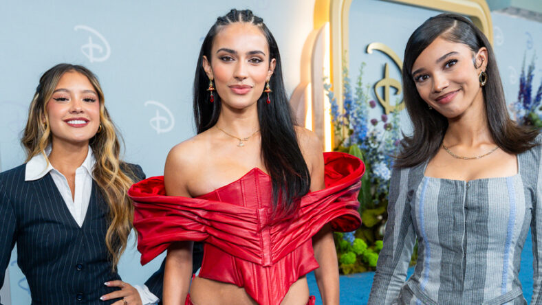 Liamani Segura, Kylie Cantrall and Malia Baker at Disney Upfronts