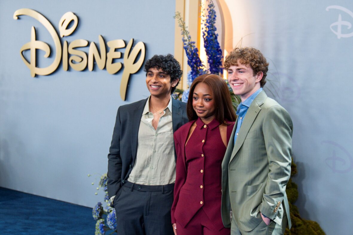 Aryan Simhadri, Leah Sava Jeffries and Walker Scobell at Disney Upfronts