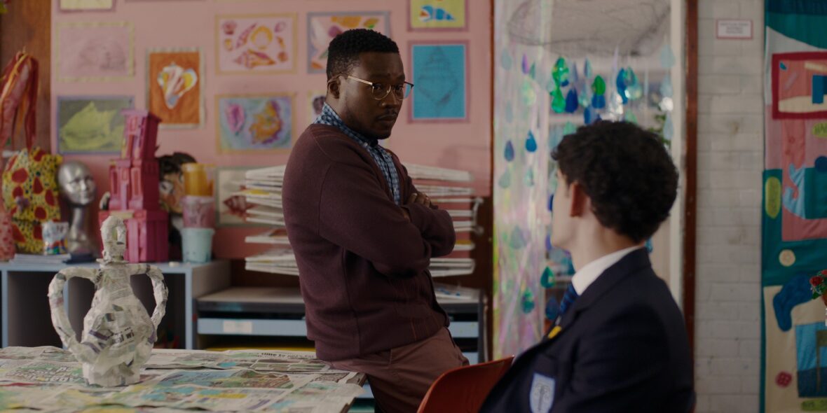 Fisayo Akinade and Joe Locke in Heartstopper Forever still