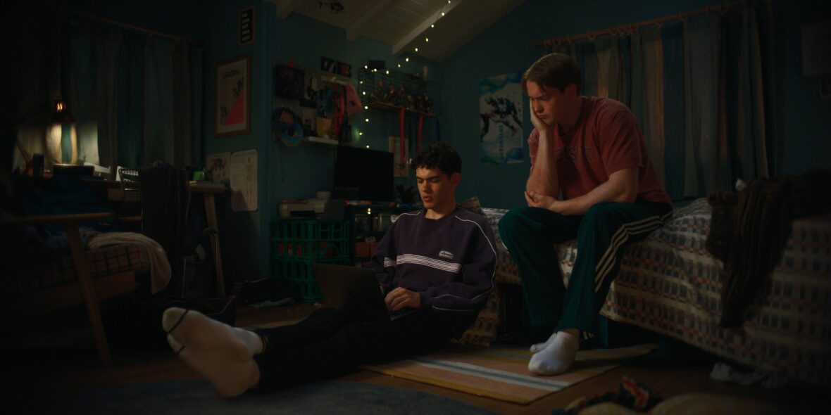 Joe Locke and Kit Connor in Heartstopper Forever still
