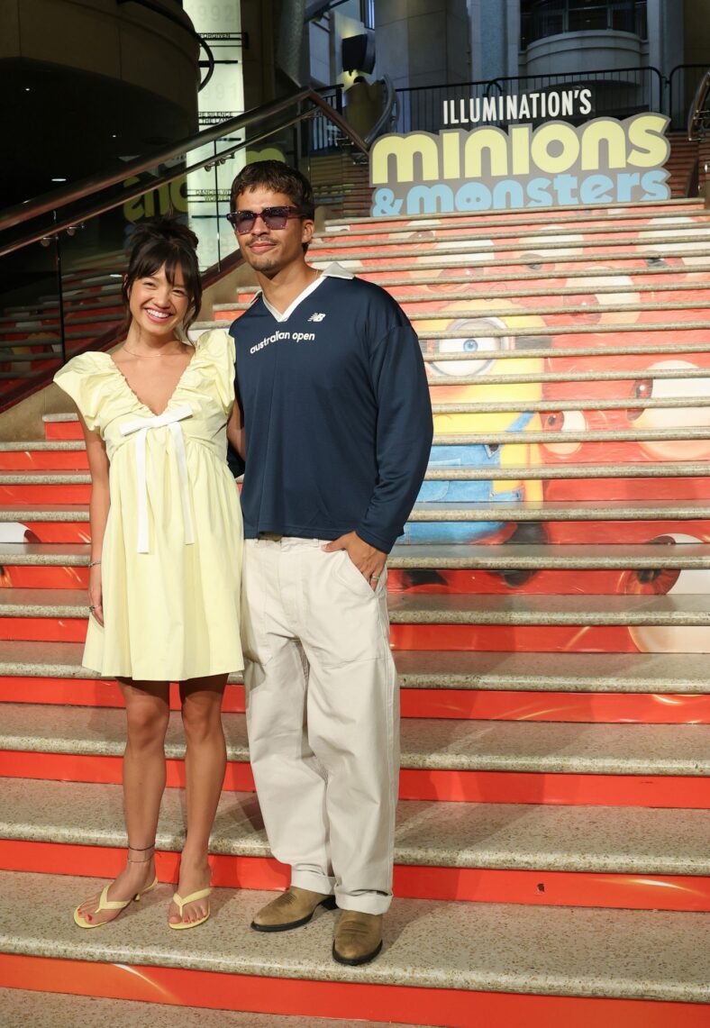 Peyton Elizabeth Lee and Alex Aiono reunite at Minions & Monsters premiere