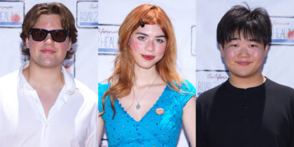 Maxwell Acee Donovan, Callie Haverda and Reyn Doi at Road to Healing premiere