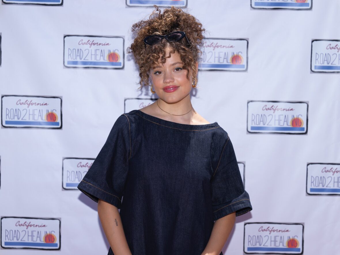 Sarah Jeffery at the Road to Healing Premiere
