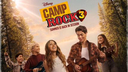 Casey Trotter, Hudson Stone, Liamani Segura, Malachi Barton and Lumi Pollack on new Camp Rock 3 poster