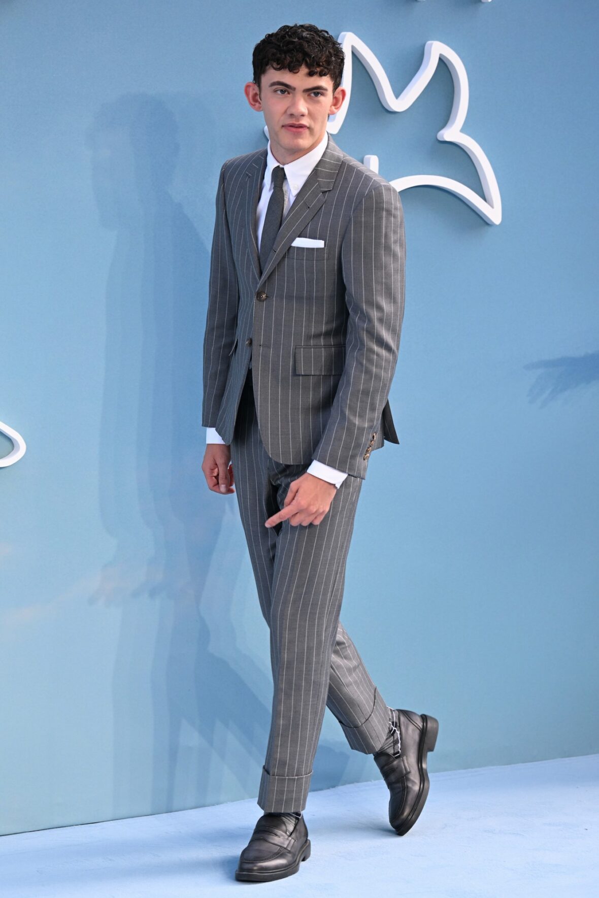 Joe Locke poses at the Heartstopper Forever premiere