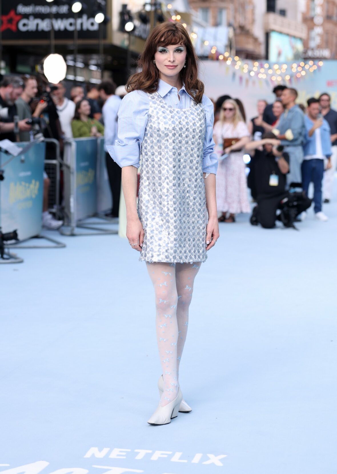Dylan Mulvaney poses at the Heartstopper Forever premiere