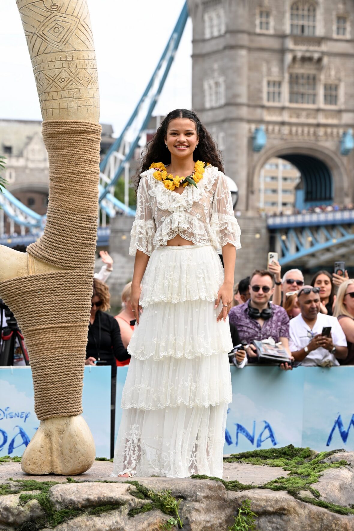 Catherine Laga'aia attends Moana photo call in London