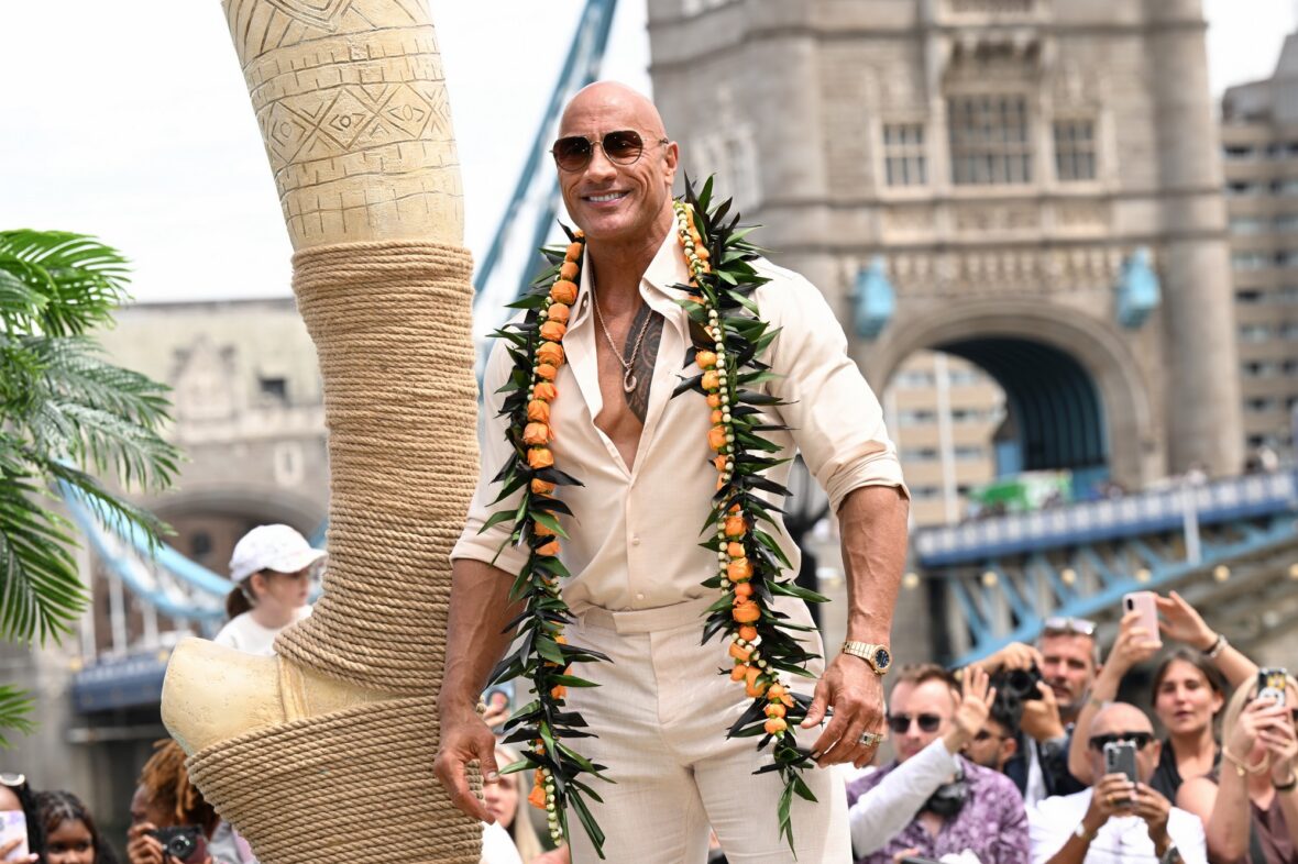 Dwayne Johnson attends Moana photo call in London