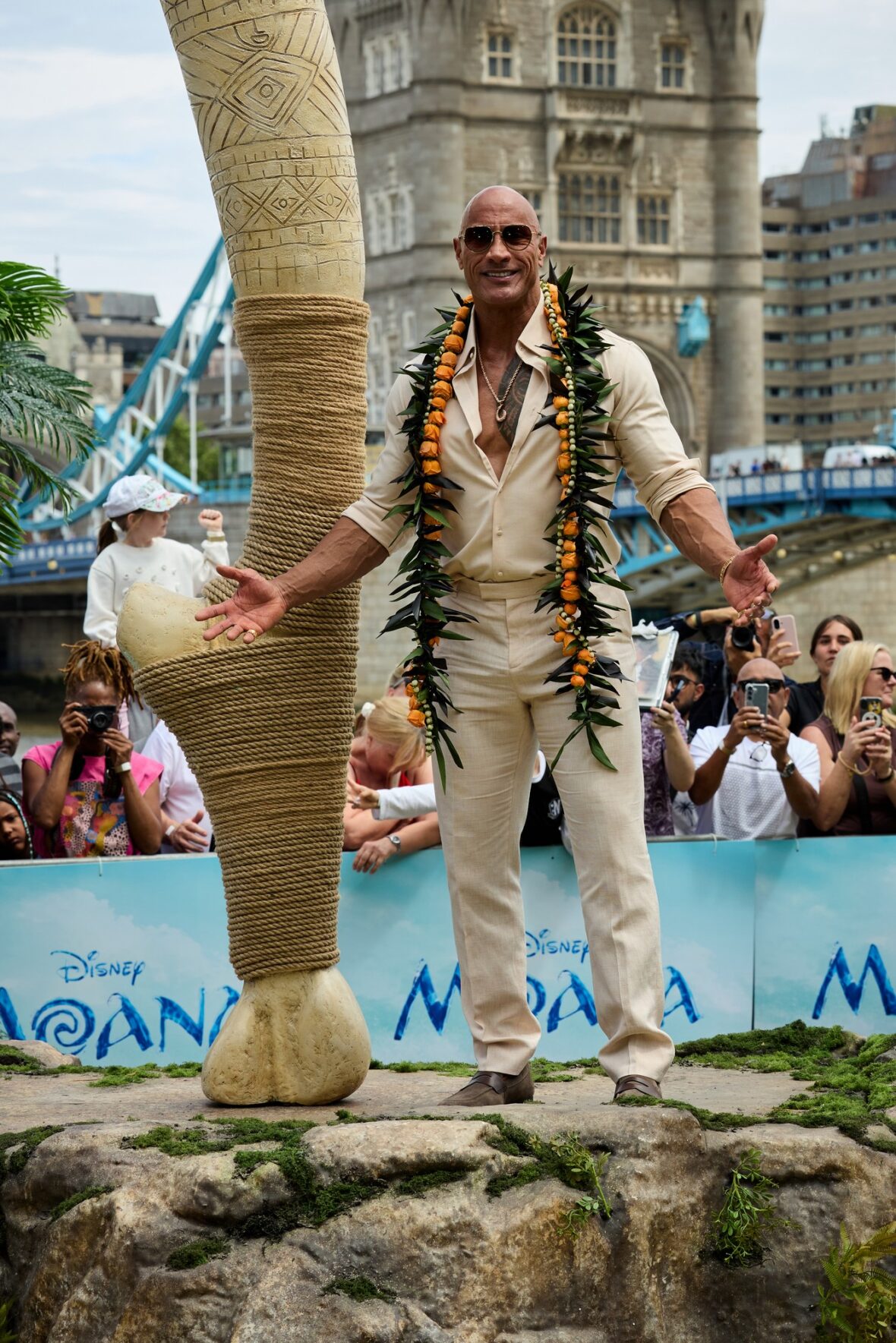 Dwayne Johnson attends Moana photo call in London