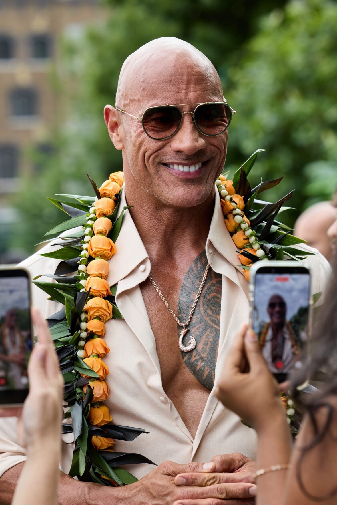 Dwayne Johnson attends Moana photo call in London