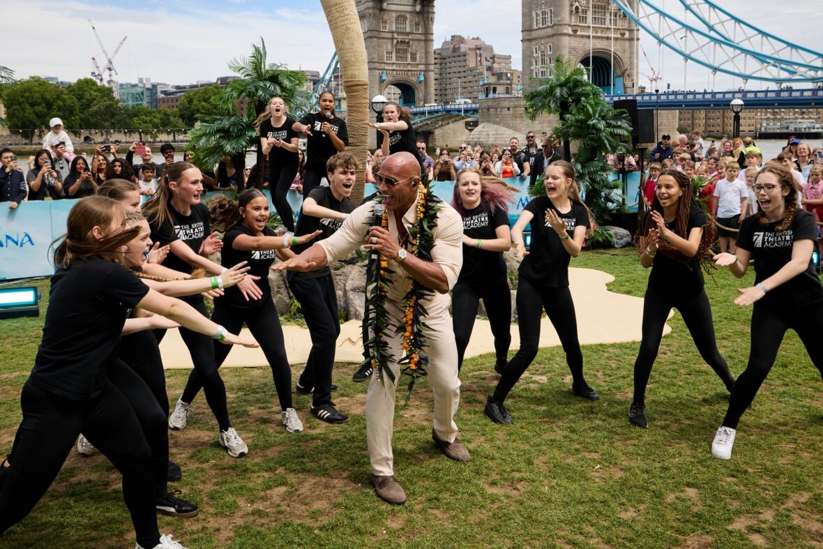 Dwayne Johnson attends Moana photo call in London