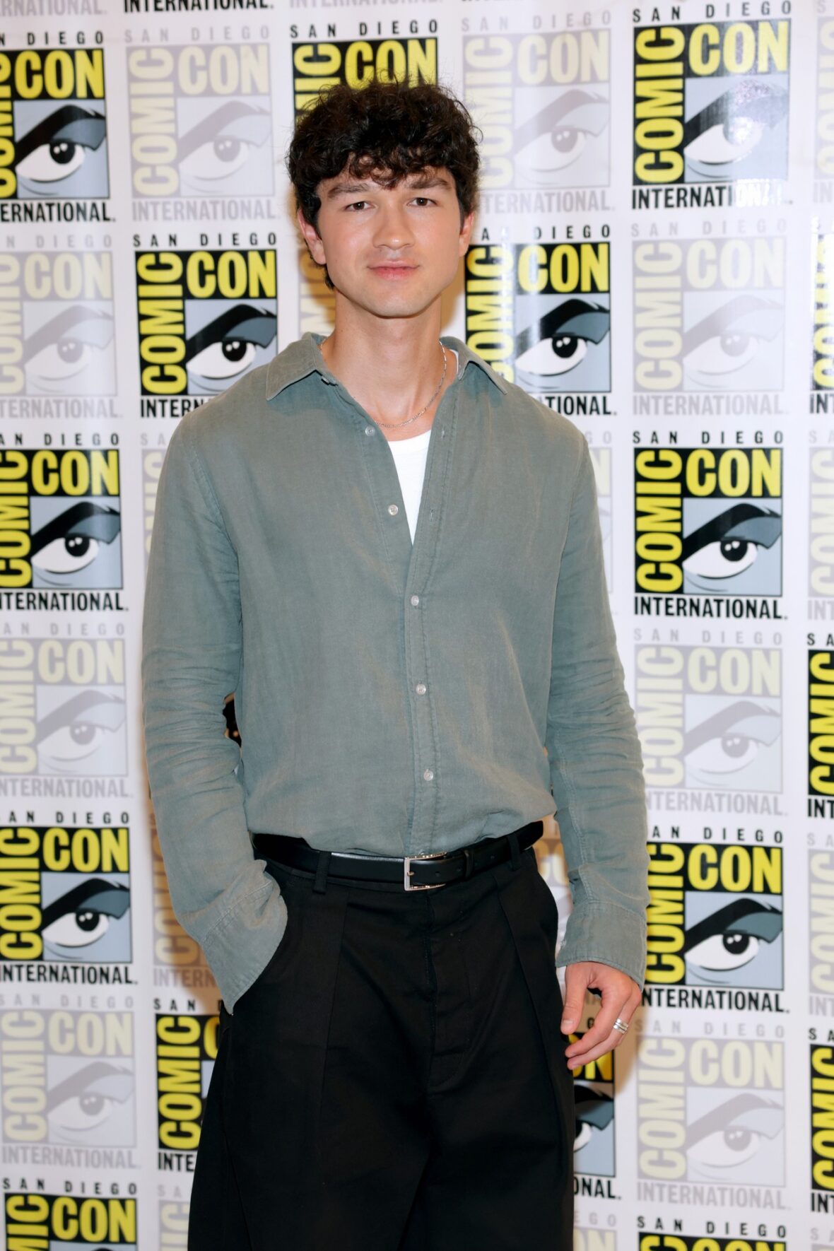 Charlie Bushnell attends Percy Jackson panel at San Diego Comic-Con