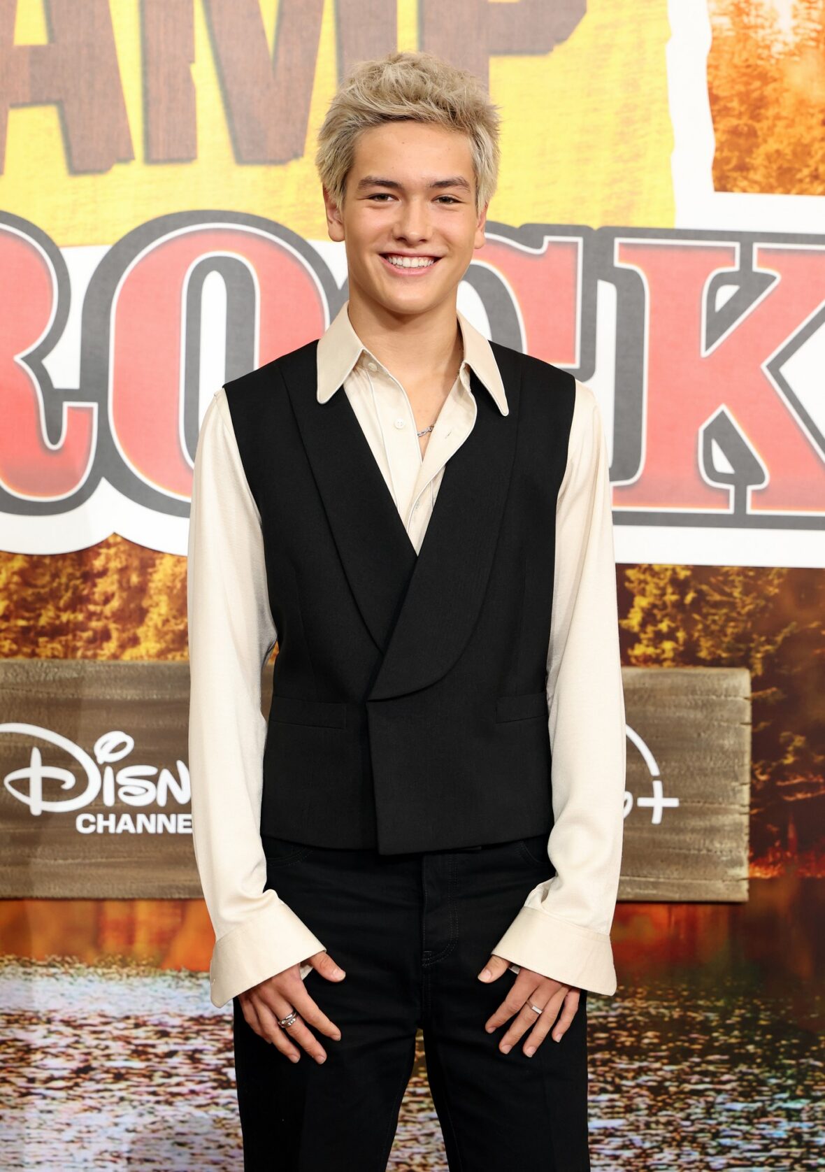 Hudson Stone poses at the Camp Rock 3 premiere