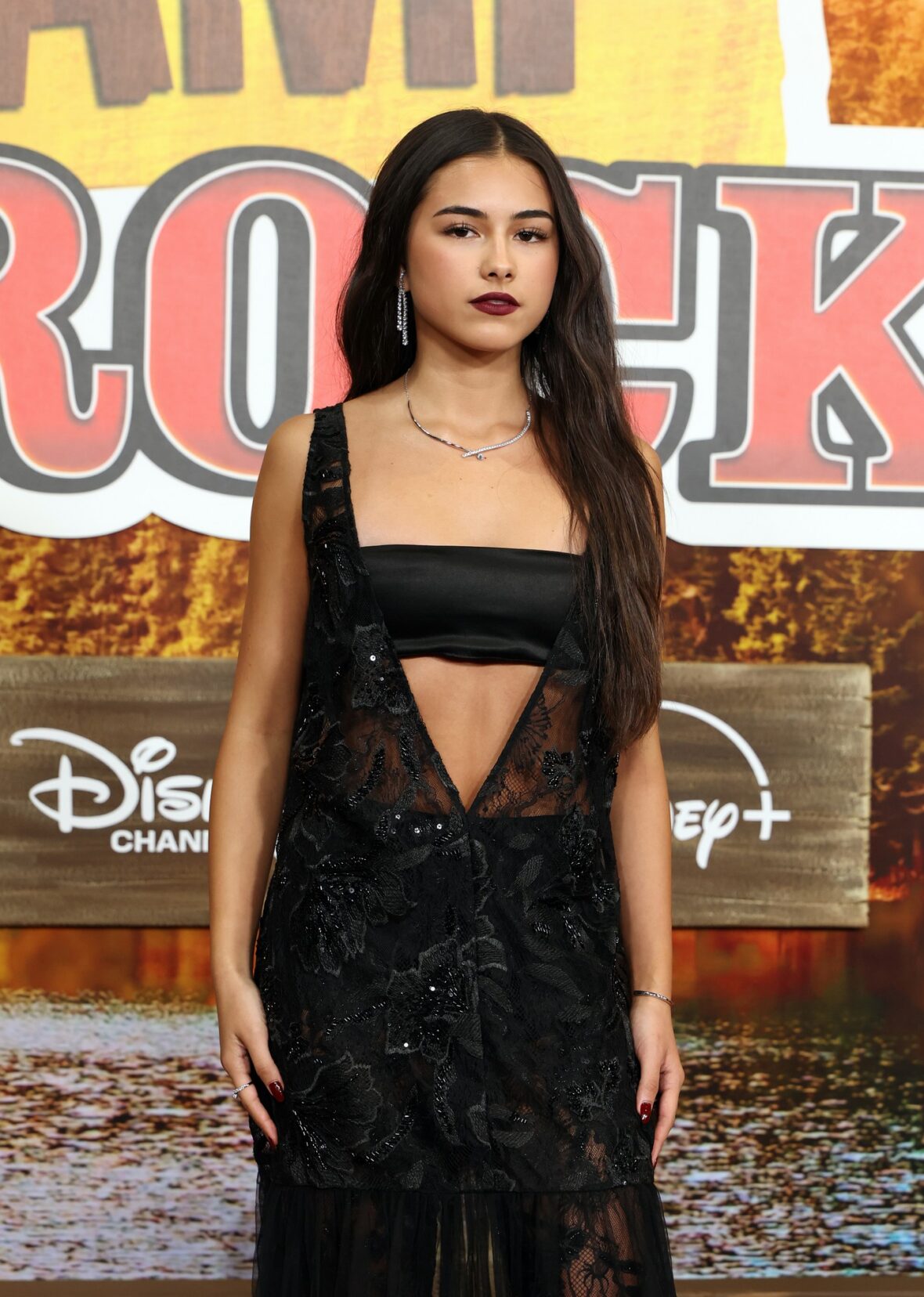 Lumi Pollack poses at the Camp Rock 3 premiere