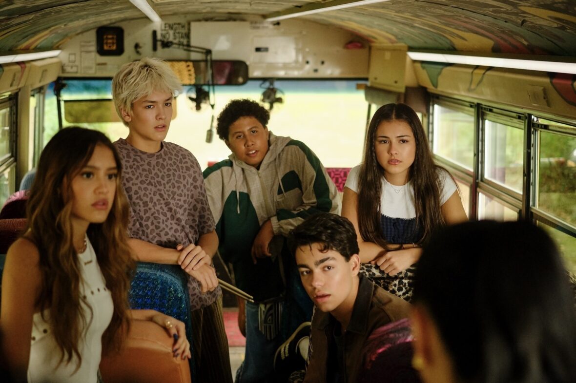 Still of LIAMANI SEGURA, HUDSON STONE, CASEY TROTTER, MALACHI BARTON, LUMI POLLACK in Camp Rock 3