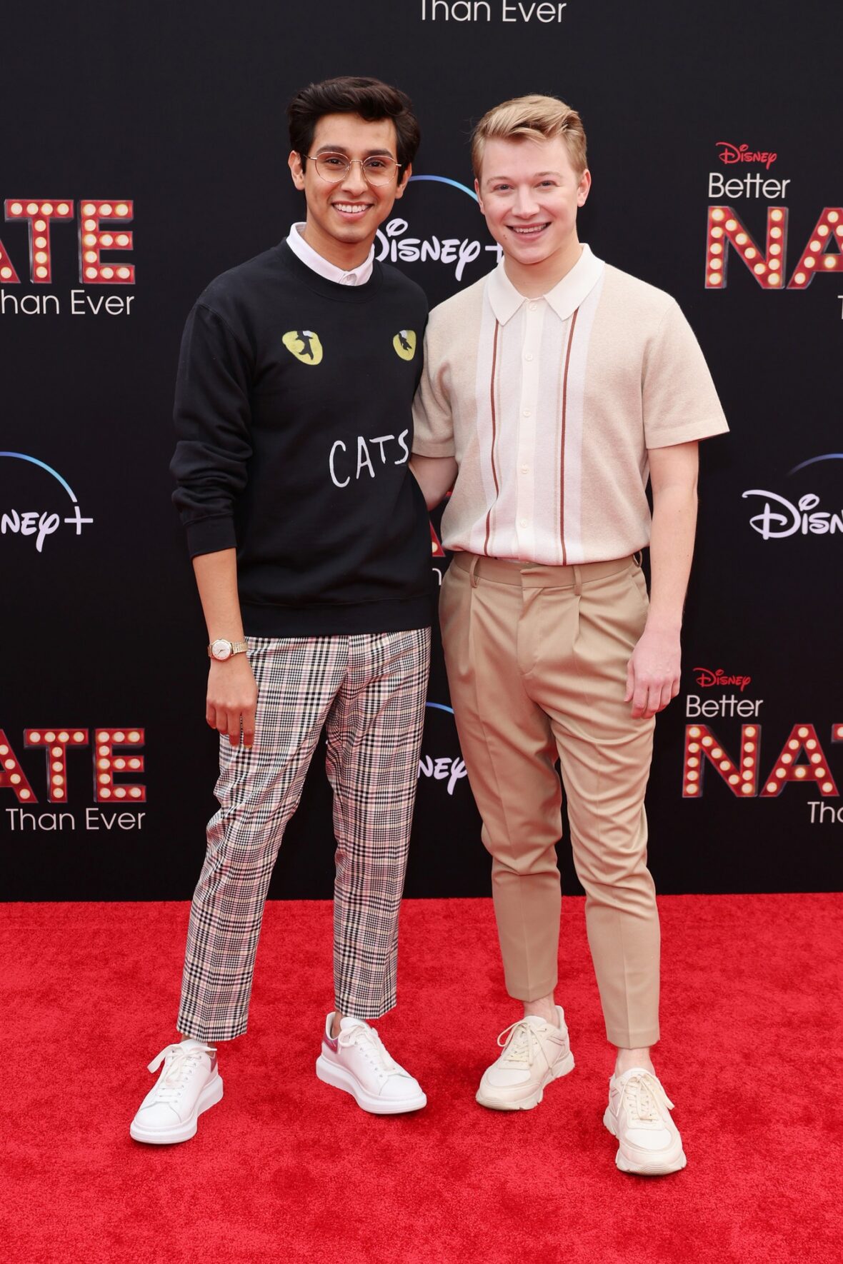 Frankie A Rodriguez and Joe Serafini on red carpet