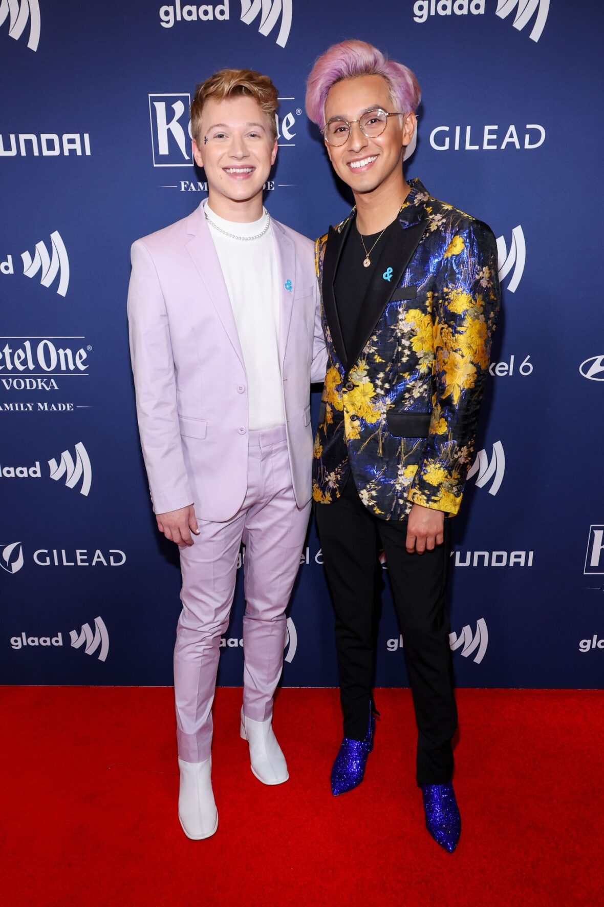Frankie A Rodriguez and Joe Serafini on red carpet
