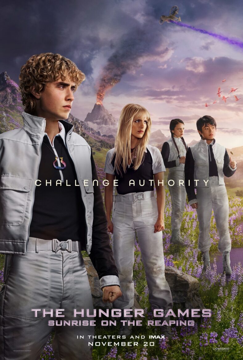 The Hunger Games: Sunrise on the Reaping poster featuring young stars