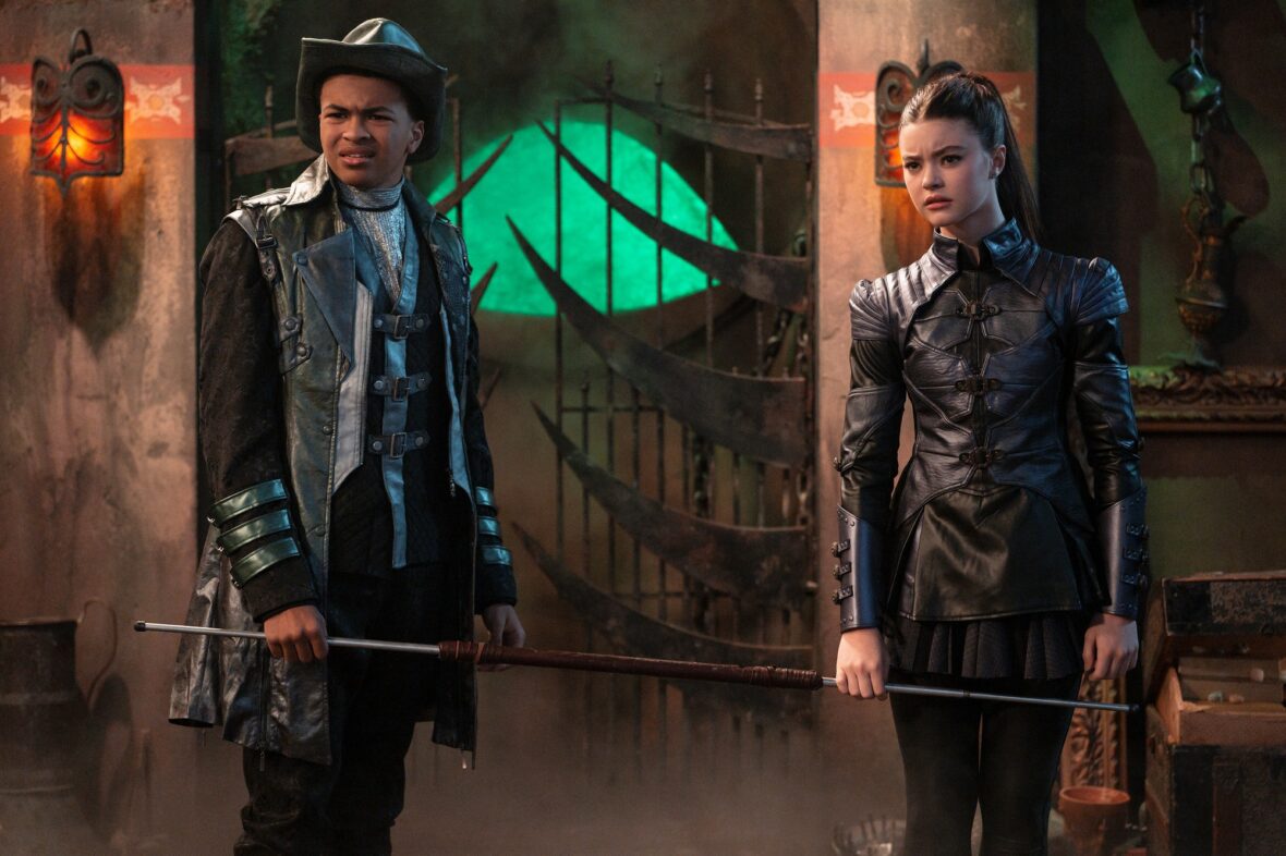 Still of Shaun Dixon and Kenzi Richardson in Vampirina: Teenage Vampire season two