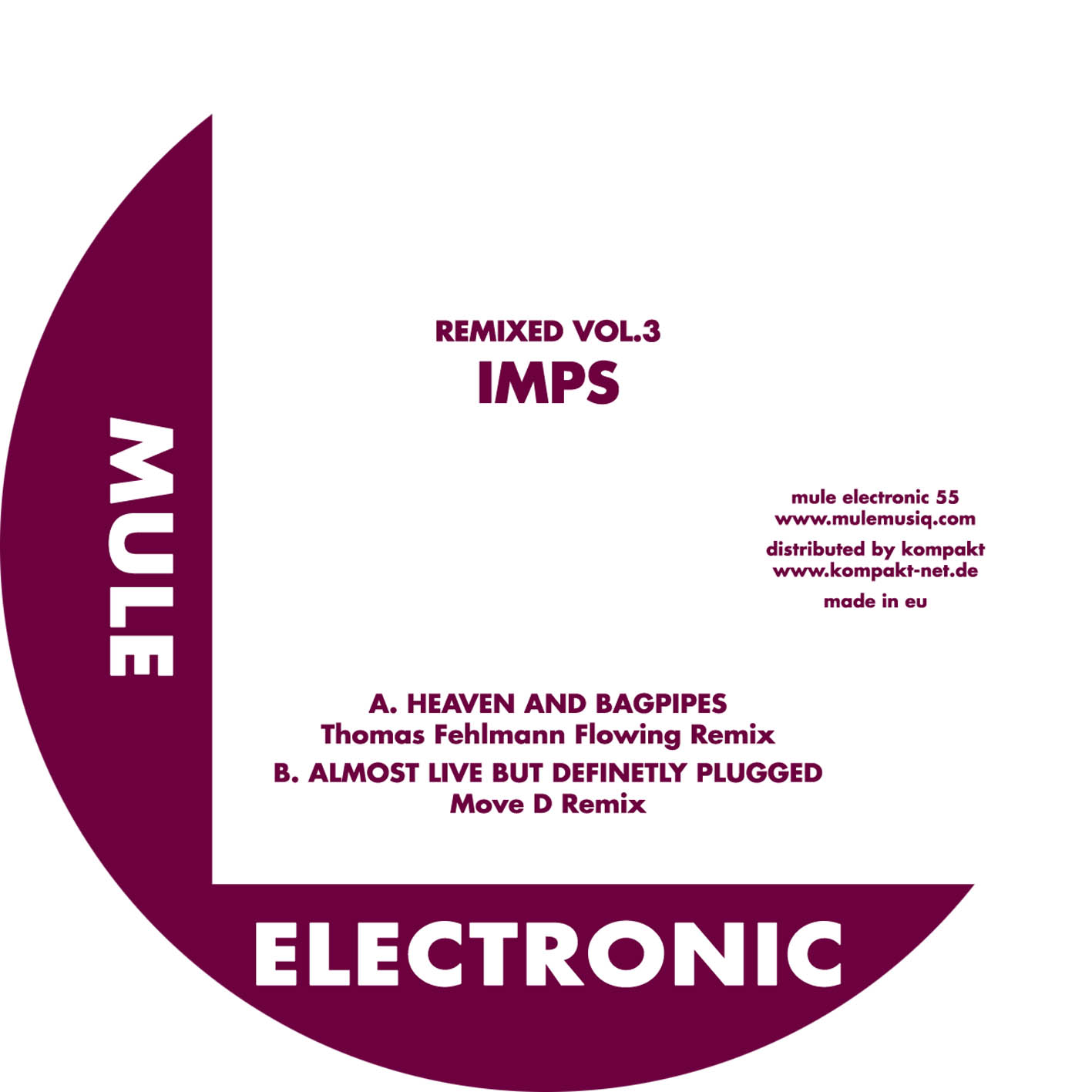 Remixed Vol.3 (Move D & Thomas Fehlmann Mixes) | Kompakt