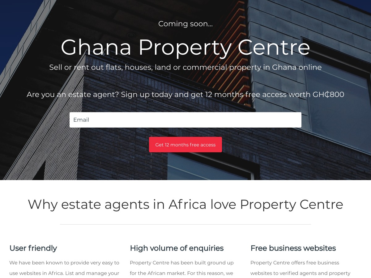 Advertise/Market Property in Ghana Online for Free! Ghana Property