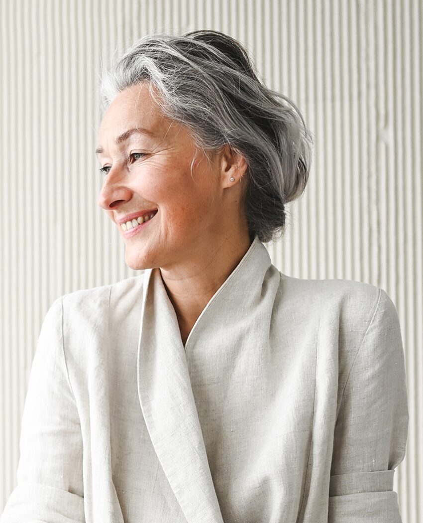 Mature woman smiling