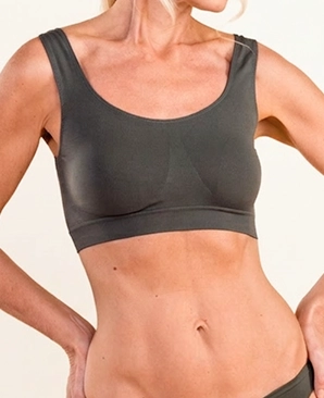 Woman in sports bra