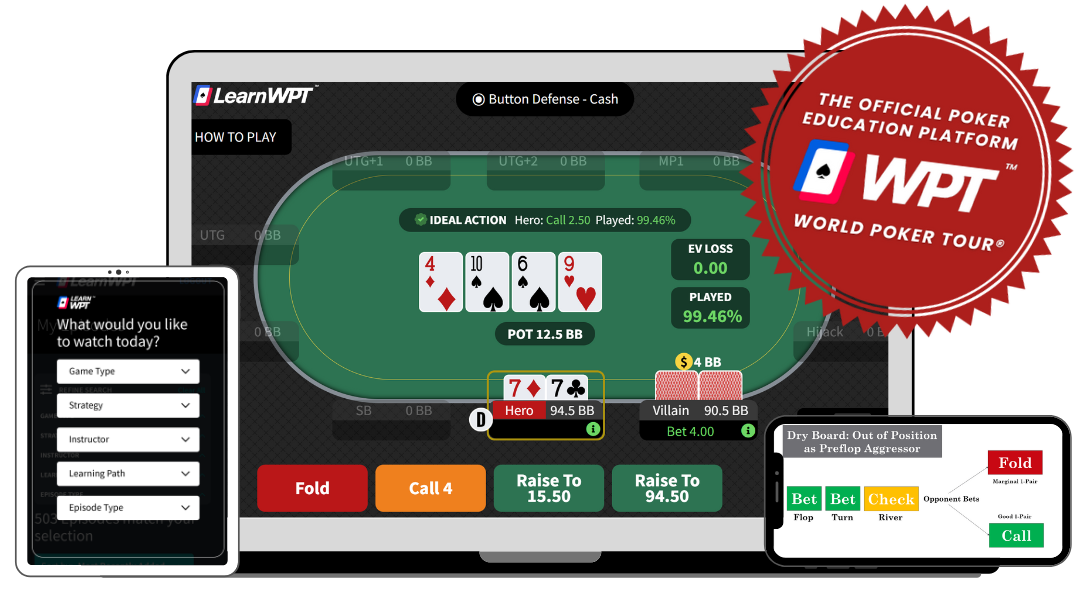 LearnWPT Online Poker Training Think Like a Pro!