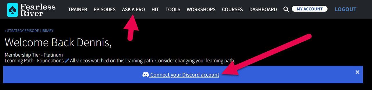 Discord - connect from Dashboard - v2
