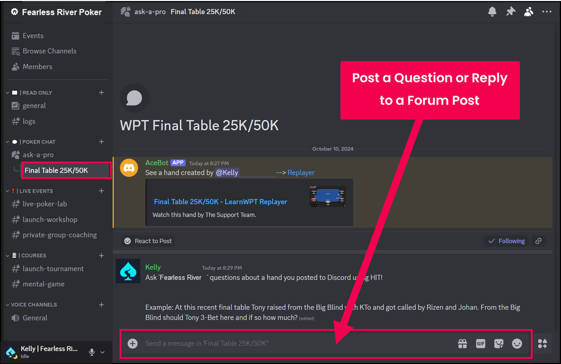 Discord - post forum channel