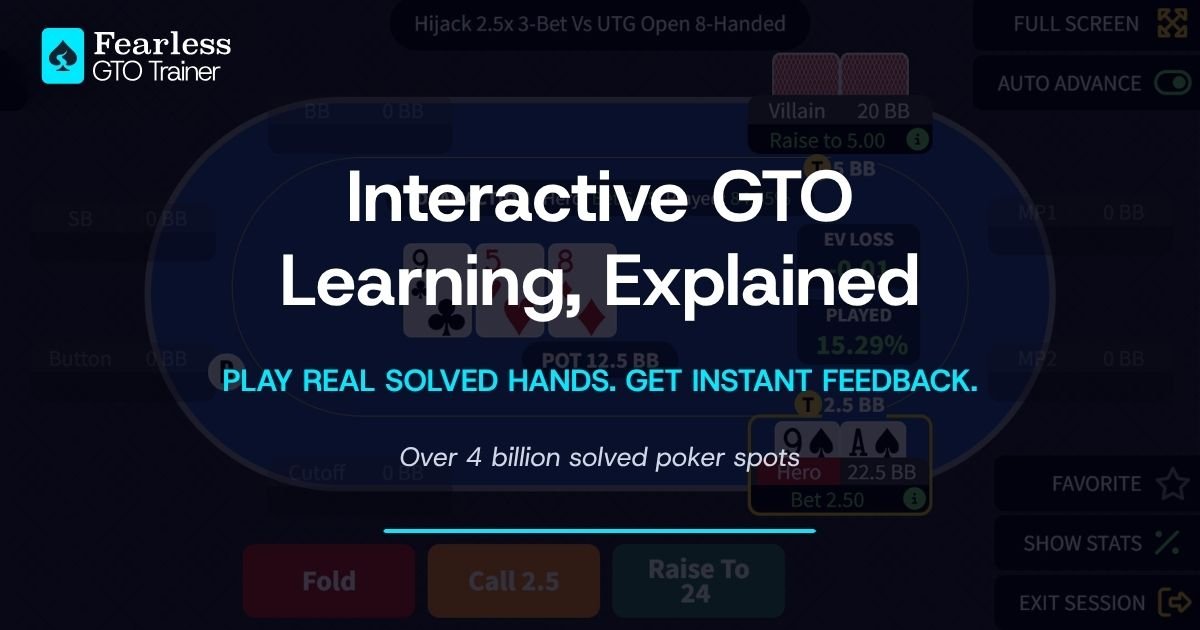 Fearless GTO Trainer interactive learning explained