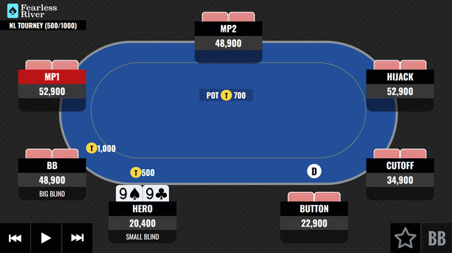 Late in a Tournament with 99