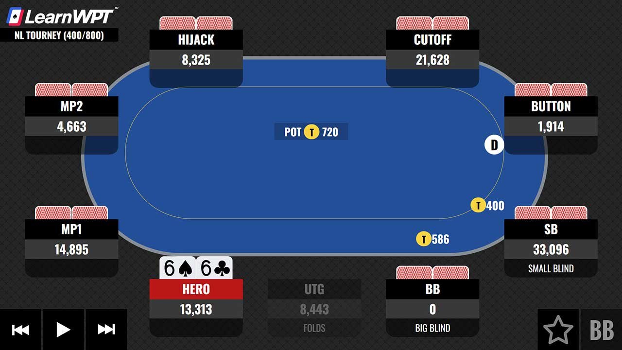 Pocket-Sixes-in-an-online-tournament