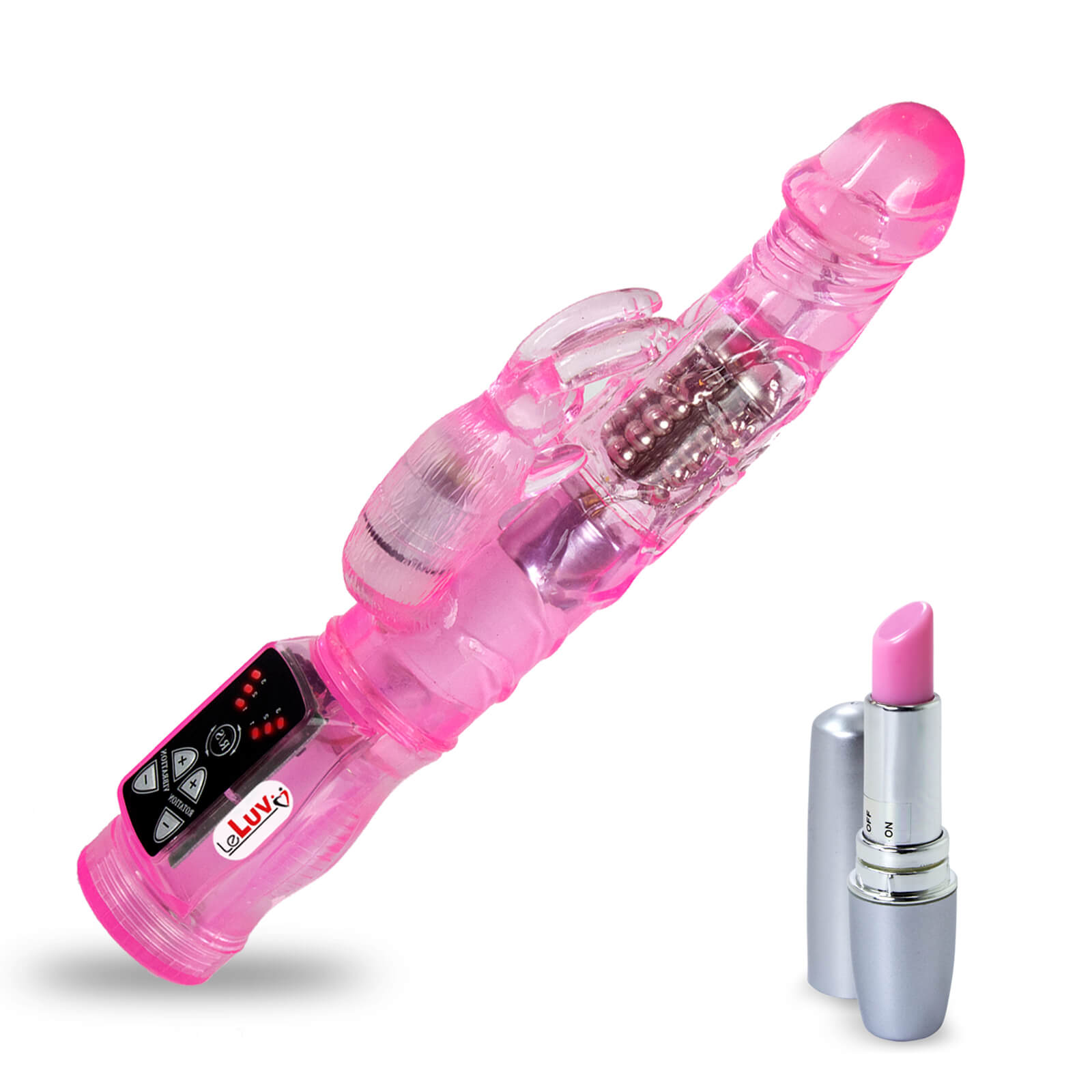 Rabbit Vibrator LeLuv Slim BUNNY Premium and Discreet Lipstick