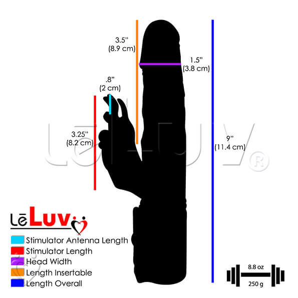 Erotic Dragon Rabbit Vibrator Multispeed Clitoral Bullet & Rotating Shaft Picture 5