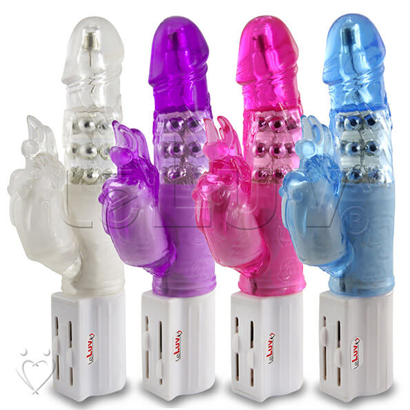 Erotic Dragon Rabbit Vibrator Multispeed Clitoral Bullet & Rotating Shaft Picture 1