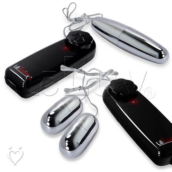 Vibrator Silver Bullets Dual Small and Single Large LeLuv Multi-speed  Massagers