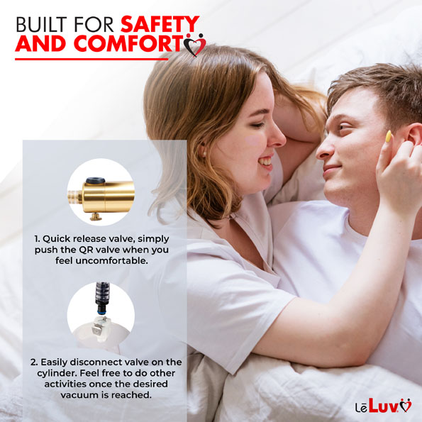 Ultima Brass Blue Penis Pump | Rubber Grip, Silicone Hose | WIDE FLANGE Cylinder - Choose Length & Diameter Picture 4