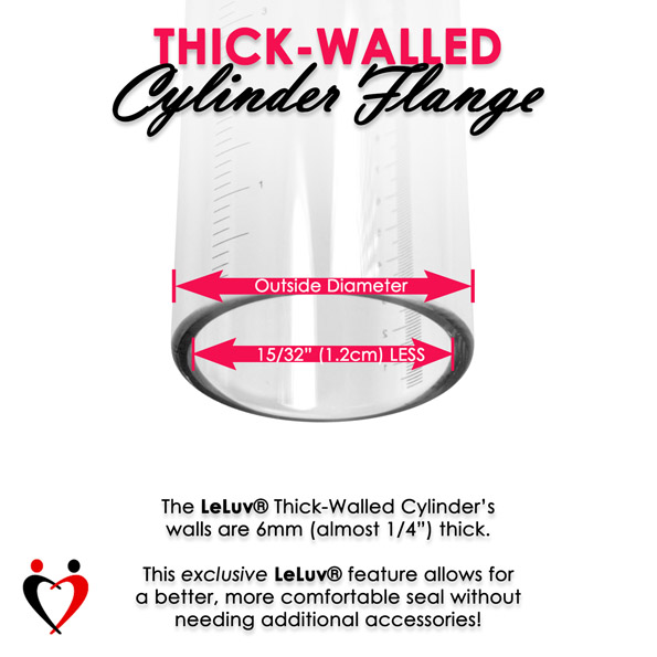 Penis Pump Magna Smart LCD 9 or 12 Inch Length Thick Wall Cylinder | 1.3