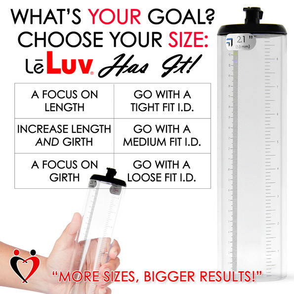 Penis Pump Magna Smart LCD 9 or 12 Inch Length Thick Wall Cylinder | 1.3