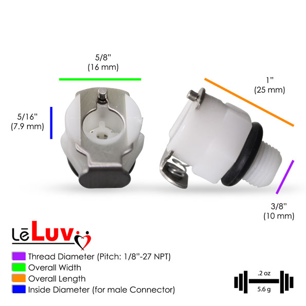 Quick-Release Vacuum Fitting SET - 1/4