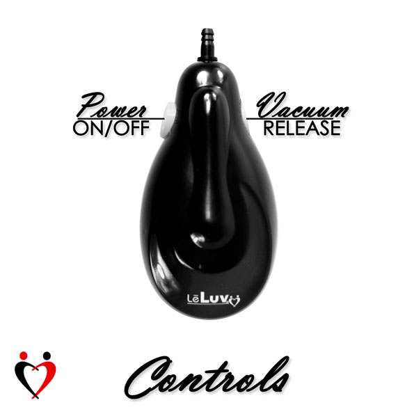 eGrip Handheld Electric Vacuum Pump Handle - Black with Clear 24