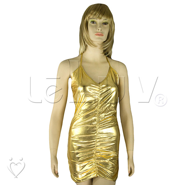 Club wear Glamorous Evening Mini Dress Gold Vinyl Oscar Party Outfit | eBay Club wear Glamorous Evening Mini Dress Gold Vinyl Oscar Party Outfit | eBay