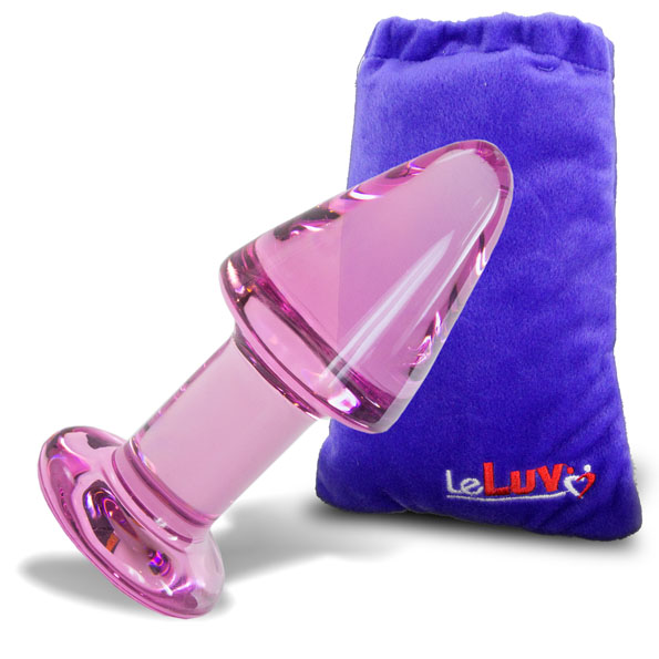 LeLuv Butt Plug 4 Inch Glass Thick Anal Toy with Premium Padded Pouch | eBay