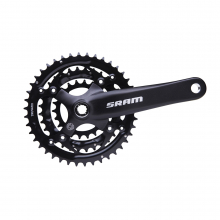 Crank S600 8 sp 3.0 SquareTaper 175 BlastBlack 423222 by SRAM in Alamosa CO