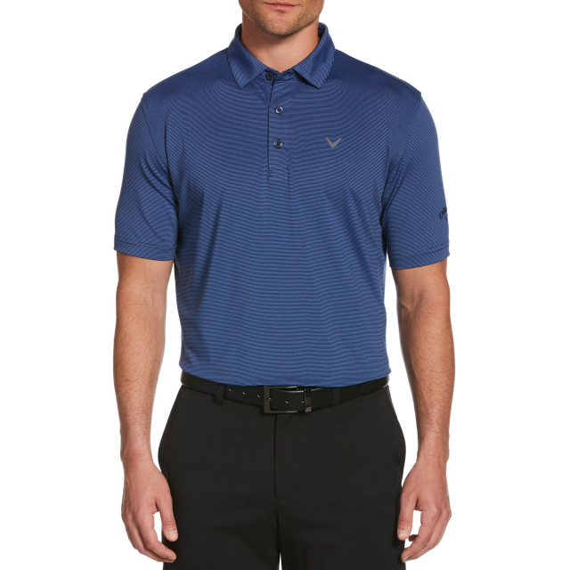 Callaway / Men's Pro Spin Fine Line Stripe Short Sleeve Golf Polo