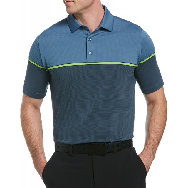Callaway / Men's Engineered Stripe Short Sleeve Golf Polo